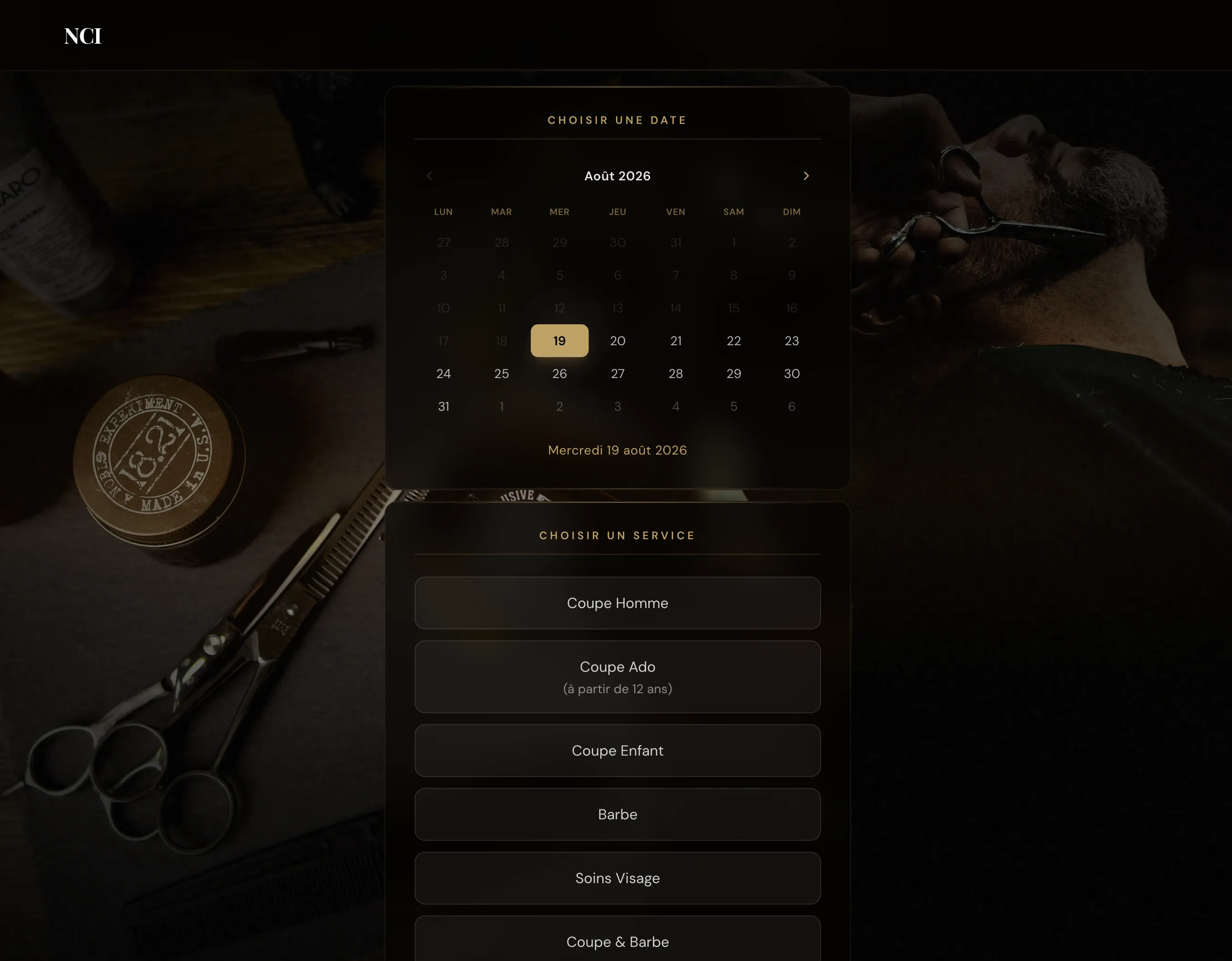 NCICoiffure — screenshot